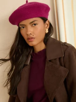 Rouge bordeaux brodé - Love & Roses Chapeaux