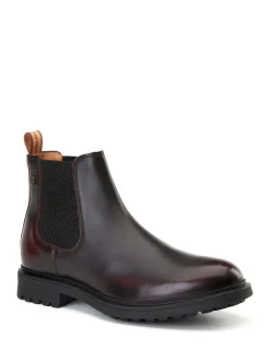 Rouge Bordo - Bottines Base London Roebuck Chelsea