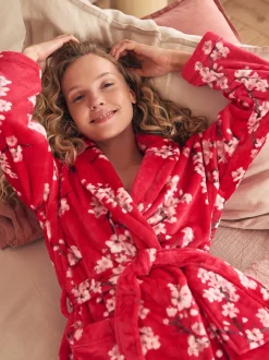 Rouge cerise - Peignoir confortable Bath & Body Works Blossom