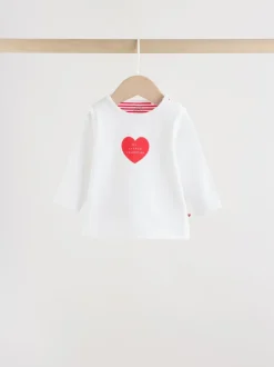 Rouge Little Valentine - Ensemble t-shirt et legging bébé (0mois-2ans)