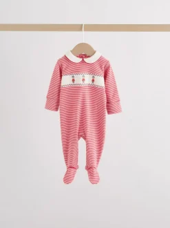 Rouge motif ours - Combinaisons de nuit pour bébé 3 Pack (0-2ans)