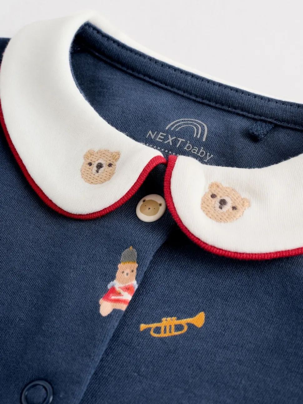 Rouge motif ours - Combinaisons de nuit pour bébé 3 Pack (0-2ans)