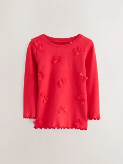 Rouge Nœud/ Cœur - Lot de 3 pyjamas Snuggle (9mois-16ans)