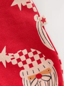 Rouge père Noël - Ensemble salopette de Noël imprimé sur l’ensemble pour bébé (0mois3ans)