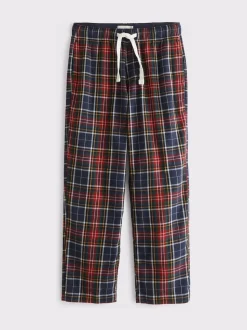 Rouge/blanc - Bas de pyjama Abercrombie & Fitch à carreaux