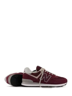 Rouge/Blanc - New Balance Mens 574 Trainers
