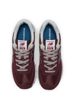 Rouge/Blanc - New Balance Mens 574 Trainers