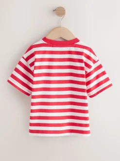 Rouge/Blanc - T-shirt Rayure Manches courtes (3mois-7ans) (3mois-7ans)