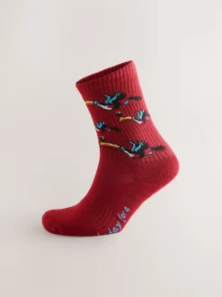 Rouge/Bleu - Lot de 2 chaussettes de sport sous licence Guinness