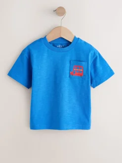 Rouge/bleu Londres - T-shirts imprimés graphiques à manches courtes Lot de 3 (3mois7ans)