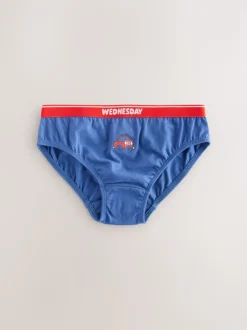 Rouge/bleu motif véhicules d'urgence - Lot de 7 slips en coton (1.5-10ans)