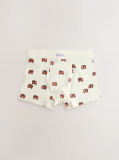 Rouge/bleu motif véhicules d'urgence - Boxers 7 Pack (1.5-12ans)