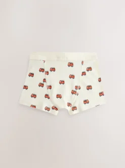 Rouge/bleu motif véhicules d'urgence - Boxers 7 Pack (1.5-12ans)