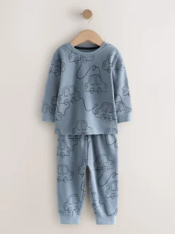 Rouge/bleu/violet - Lot de 3 pyjamas oversize (9mois à10ans)