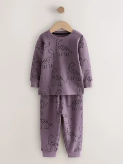 Rouge/bleu/violet - Lot de 3 pyjamas oversize (9mois à10ans)