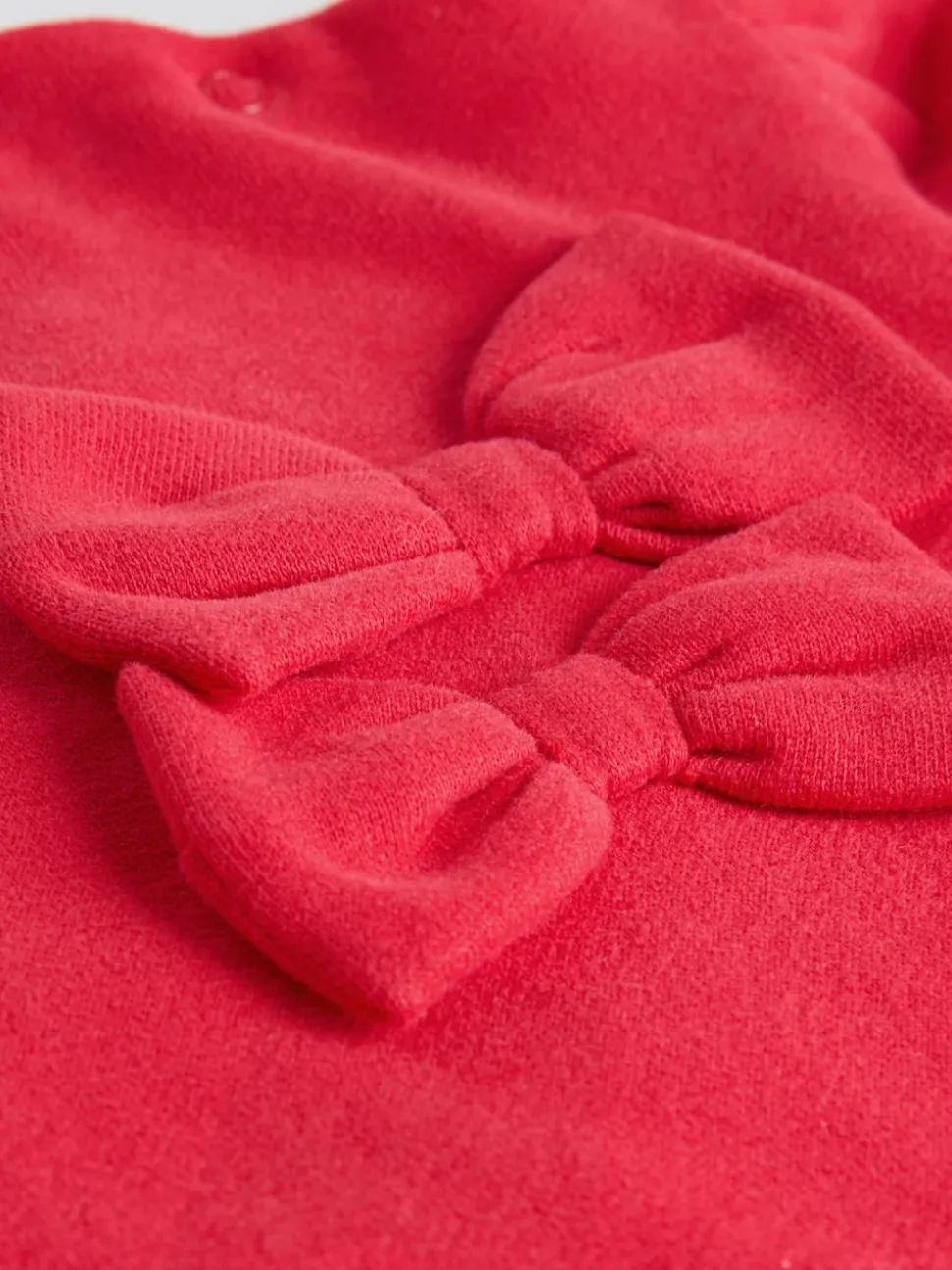 Rouge/crème - Ensemble 2 pièces avec pulls et leggings à nœud bébé (0mois-2ans)