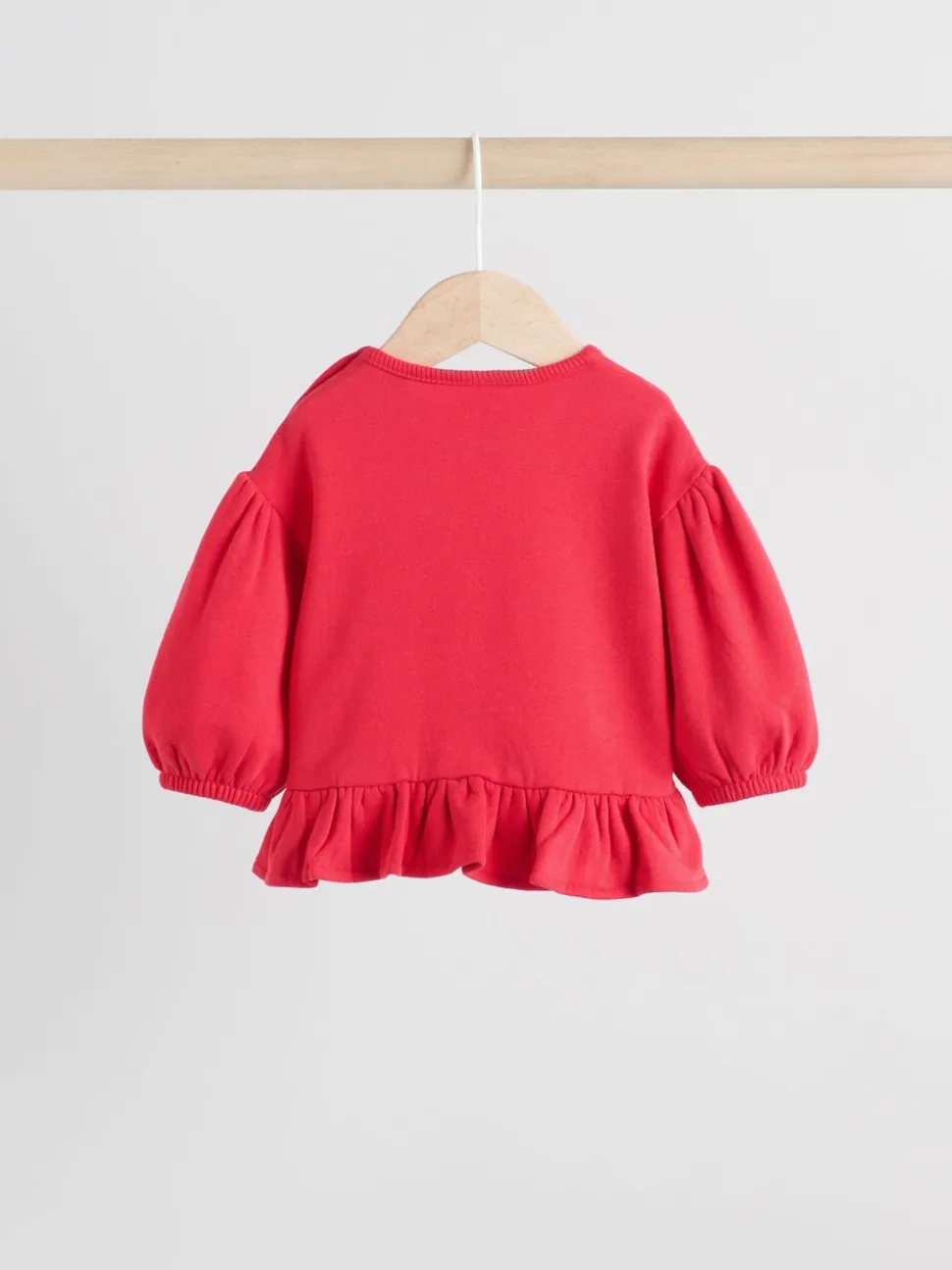 Rouge/crème - Ensemble 2 pièces avec pulls et leggings à nœud bébé (0mois-2ans)