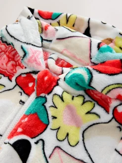 Rouge/Ecru - Combinaison en polaire Squishmallow Tout-en-un (6-14ans)