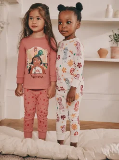 Rouge/Ecru - Lot de 2 pyjamas Moana Se blottir (9mois à10ans)