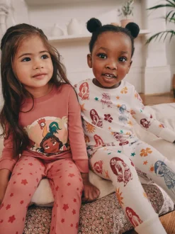Rouge/Ecru - Lot de 2 pyjamas Moana Se blottir (9mois à10ans)