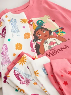 Rouge/Ecru - Lot de 2 pyjamas Moana Se blottir (9mois à10ans)