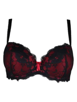 Rouge/Noir - Soutien-gorge Pour Moi Amour à armatures