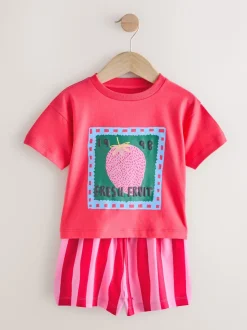 Rouge/rose Ma Cherie - Pyjama court 3 Pack (9mois-16ans)