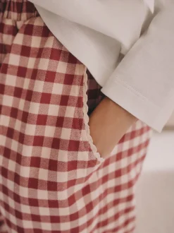 Rouge/vert - Lot de 2 pyjamas tissés à carreaux (3-16ans)