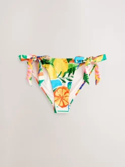 Rouge/Vert Tropical - Bas de bikini
