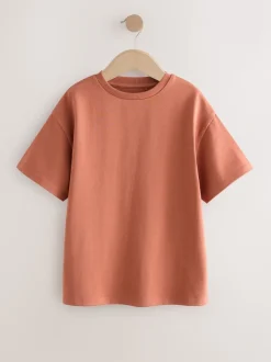 rouille - T-shirt oversize 100% coton (3-16ans)