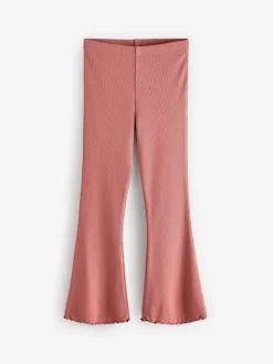 Rouille et rose - Leggings évasés à côtes (3-16ans)