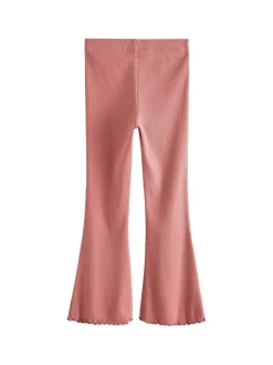 Rouille et rose - Leggings évasés à côtes (3-16ans)