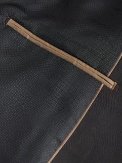 Rust Floral (En) - Slim Fit (Slim Fit) - Blazer en velours à motifs