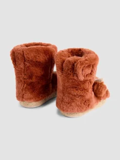 Rust Highland Cow - Chaussons bottes JoJo Maman Bébé en peluche