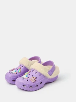 Sabots Angels By Accessorize doublés de fausse fourrure Charm fille