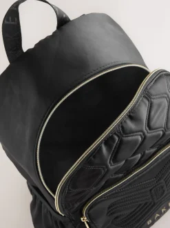 Sac à dos Baker by Ted Baker Filles Back To School noir matelassé avec étui à crayons