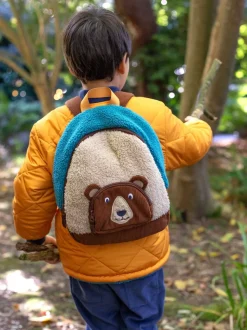 Sac à dos Frugi en polaire Personnage marron