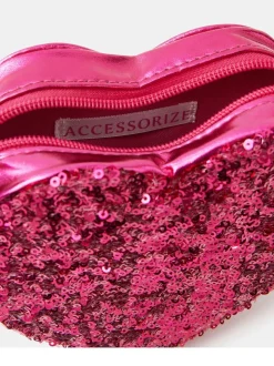 Sac Angels By Accessorize cœur à sequins fille