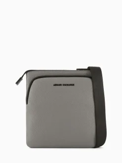 Sac bandoulière plat marron Armani Exchange