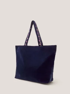 Sac cabas Monsoon Fallon en velours brodé fleuri