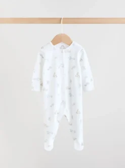 Safari blanc - Combinaisons de nuit pour bébé 3 Pack (0-2ans)
