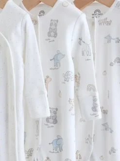 Safari blanc - Combinaisons de nuit pour bébé 3 Pack (0-2ans)