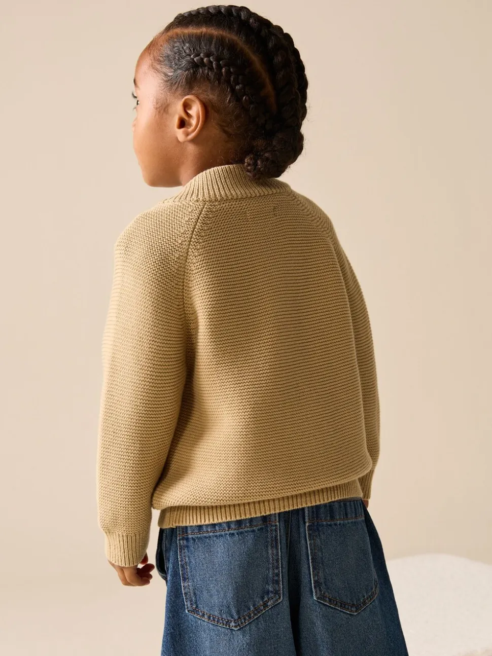 Safari Marron fauve - Character Cardigan (3mths-7yrs)
