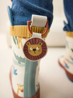 Safari neutre - Bottes de pluie à poignée