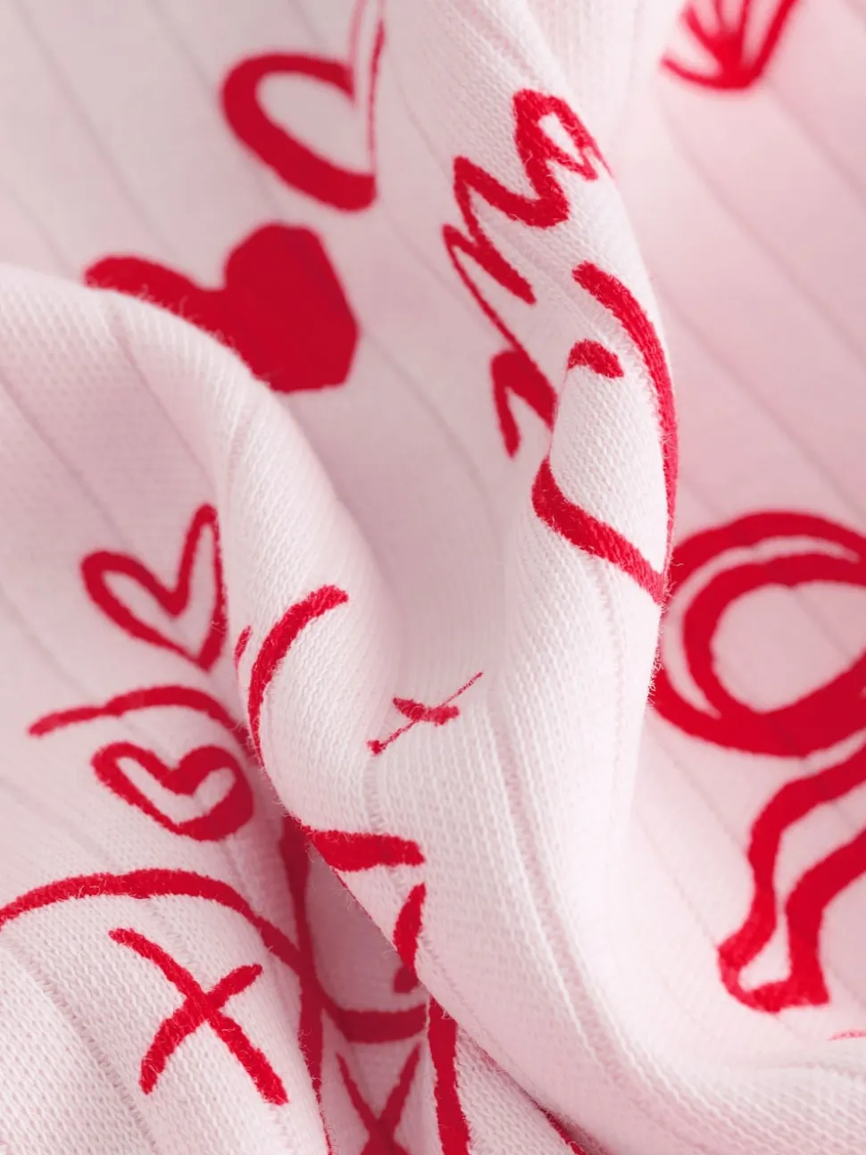 Saint-Valentin rouge/rose - Pyjama confortable (9 mois à 12 ans)