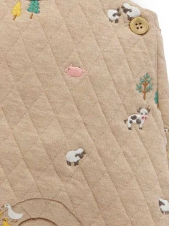 Salopette brodée matelassée Purebaby