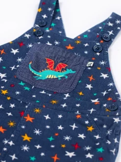 Salopette Frugi Bleu Durgan imprimée