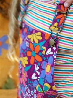 Salopette Frugi Frida violette évasée
