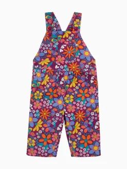 Salopette Frugi violette imprimée Elspeth