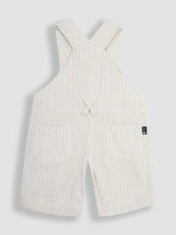 Salopette JoJo Maman Bébé à rayures en seersucker